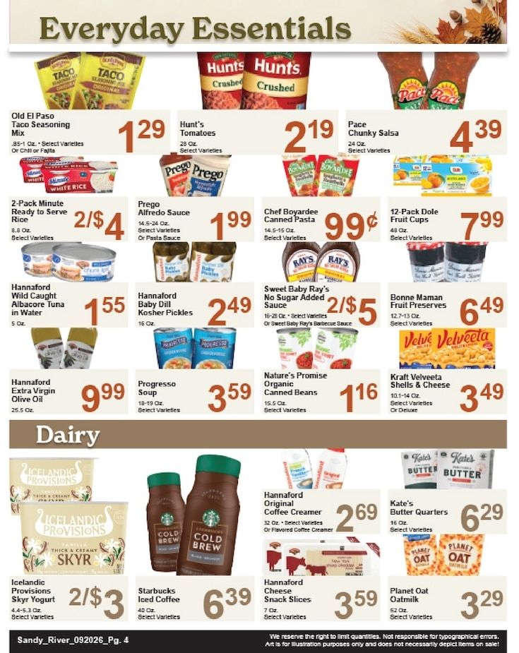 Sandy River Shop 'n Save Weekly Ad September 20 - 26, 2026