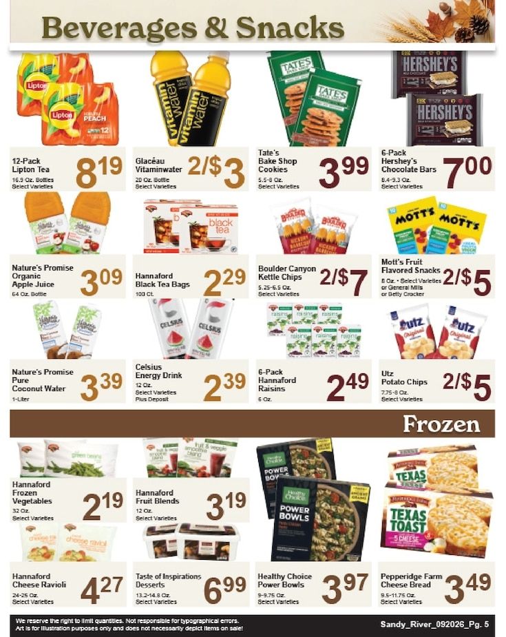 Sandy River Shop 'n Save Weekly Ad September 20 - 26, 2026