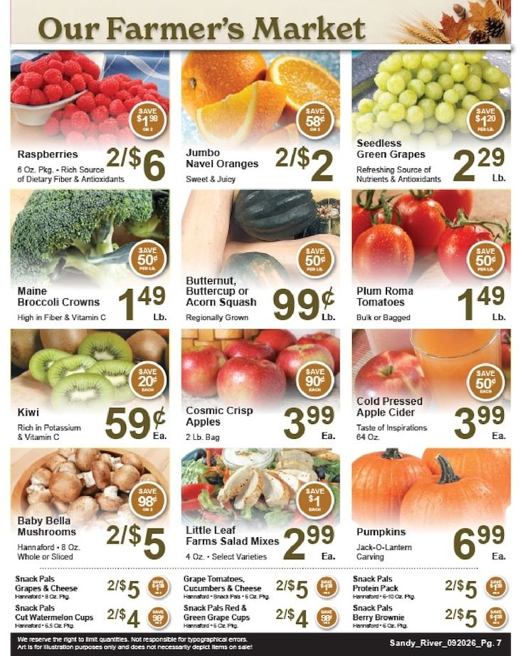 Sandy River Shop 'n Save Weekly Ad September 20 - 26, 2026