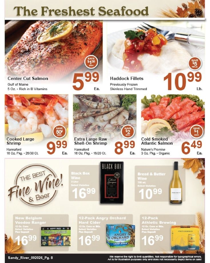Sandy River Shop 'n Save Weekly Ad September 20 - 26, 2026
