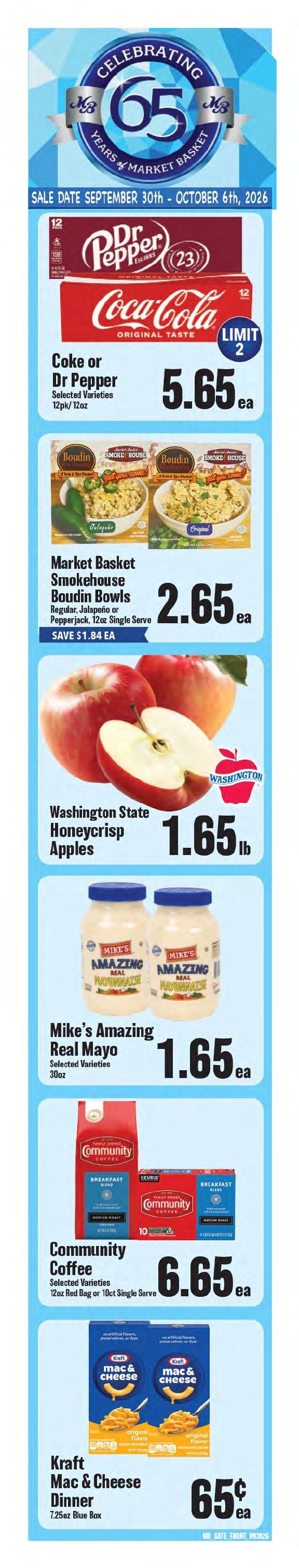 Market Basket (Texas) Weekly Ad September 30 - October 6, 2026