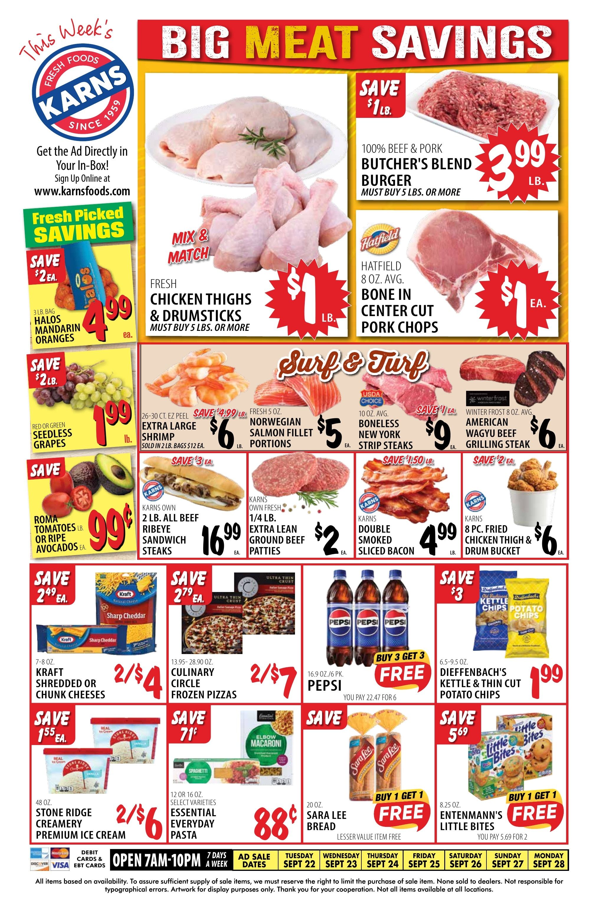 Karns Foods Weekly Ad September 21 - 28, 2026