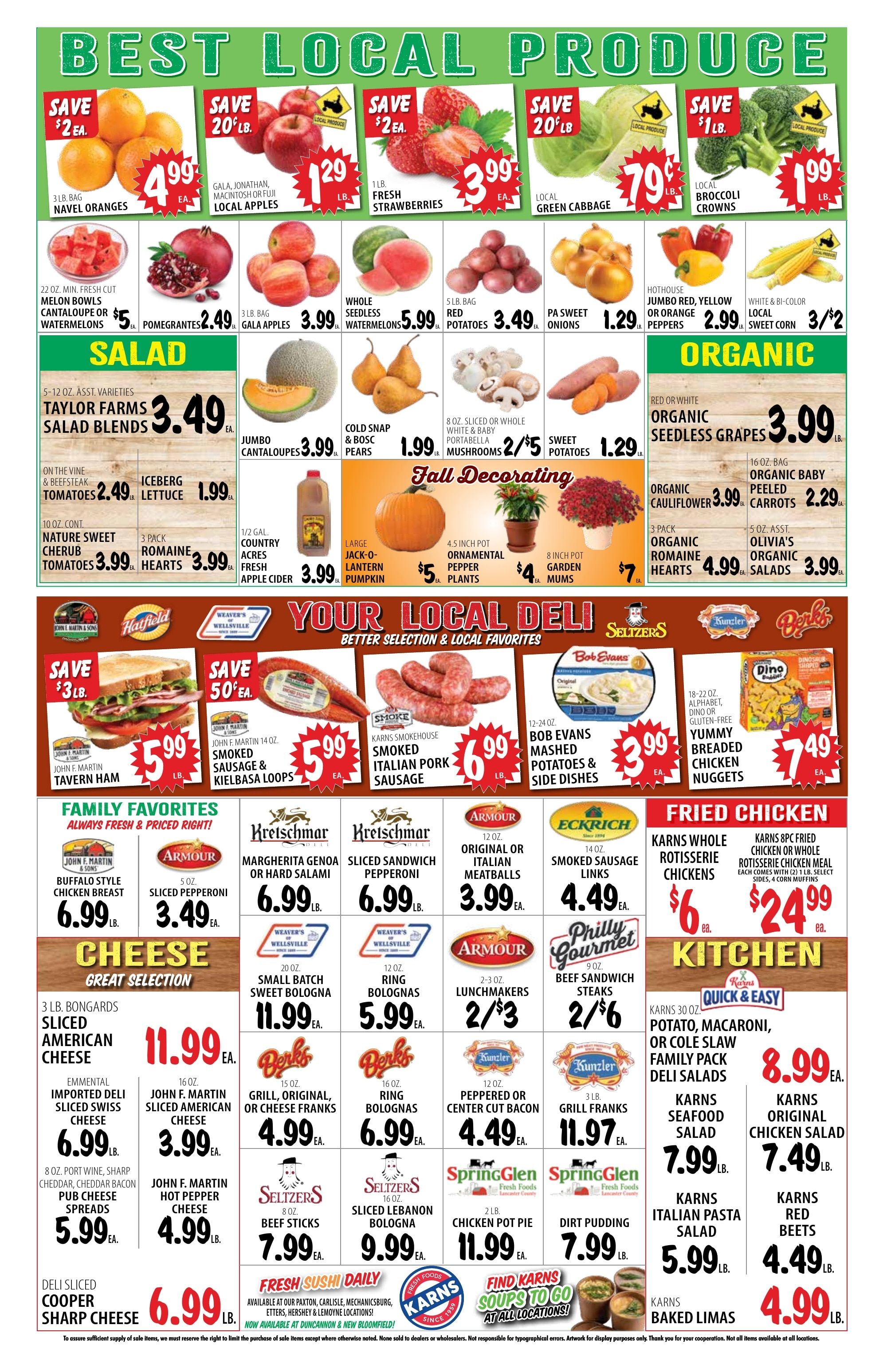 Karns Foods Weekly Ad September 21 - 28, 2026