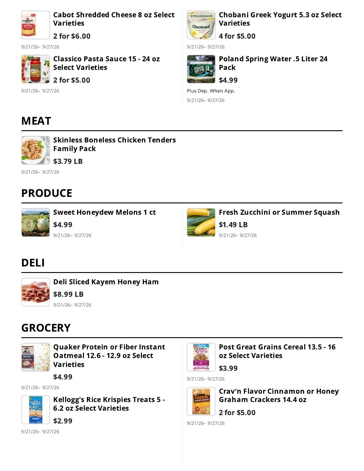 Kingdom Market Weekly Ad September 21 - 27, 2026