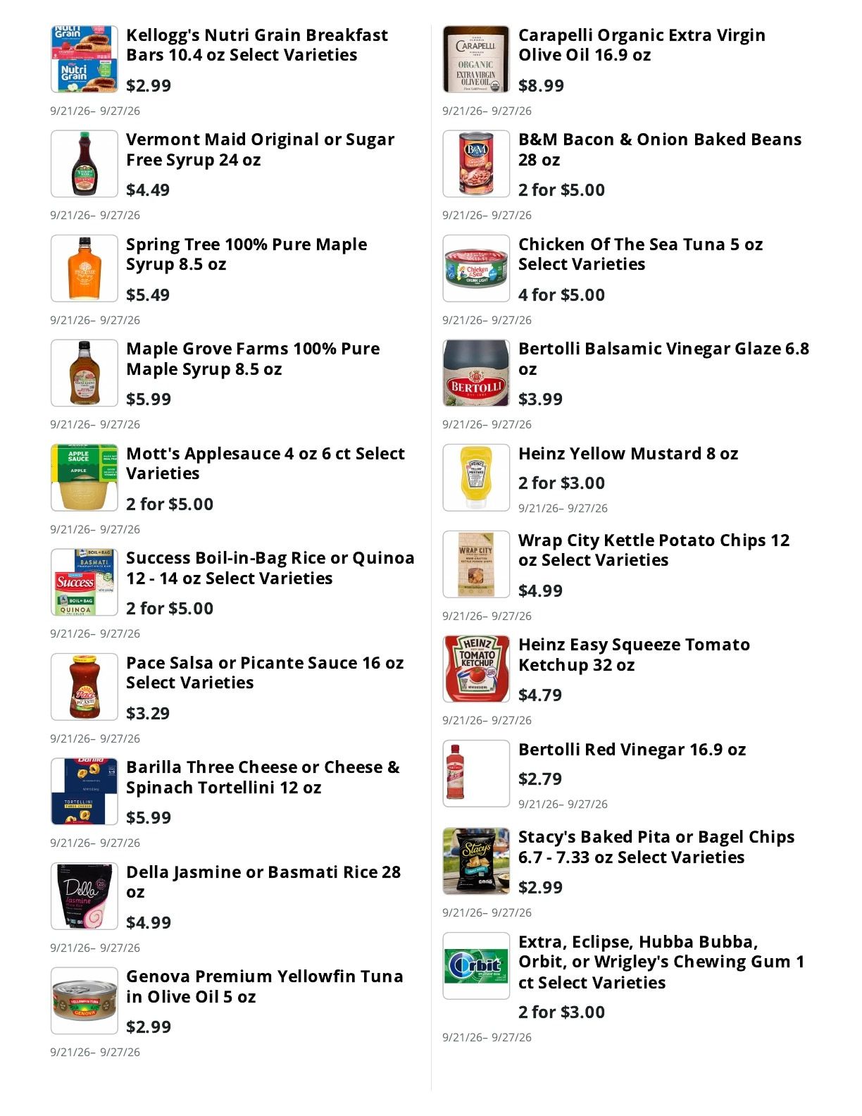 Kingdom Market Weekly Ad September 21 - 27, 2026