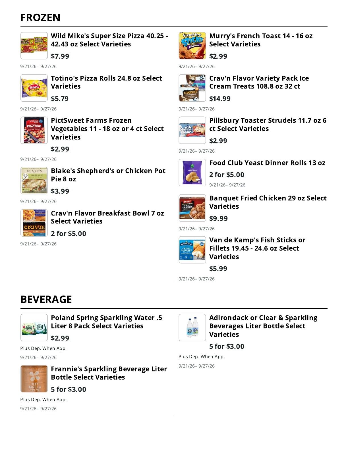 Kingdom Market Weekly Ad September 21 - 27, 2026