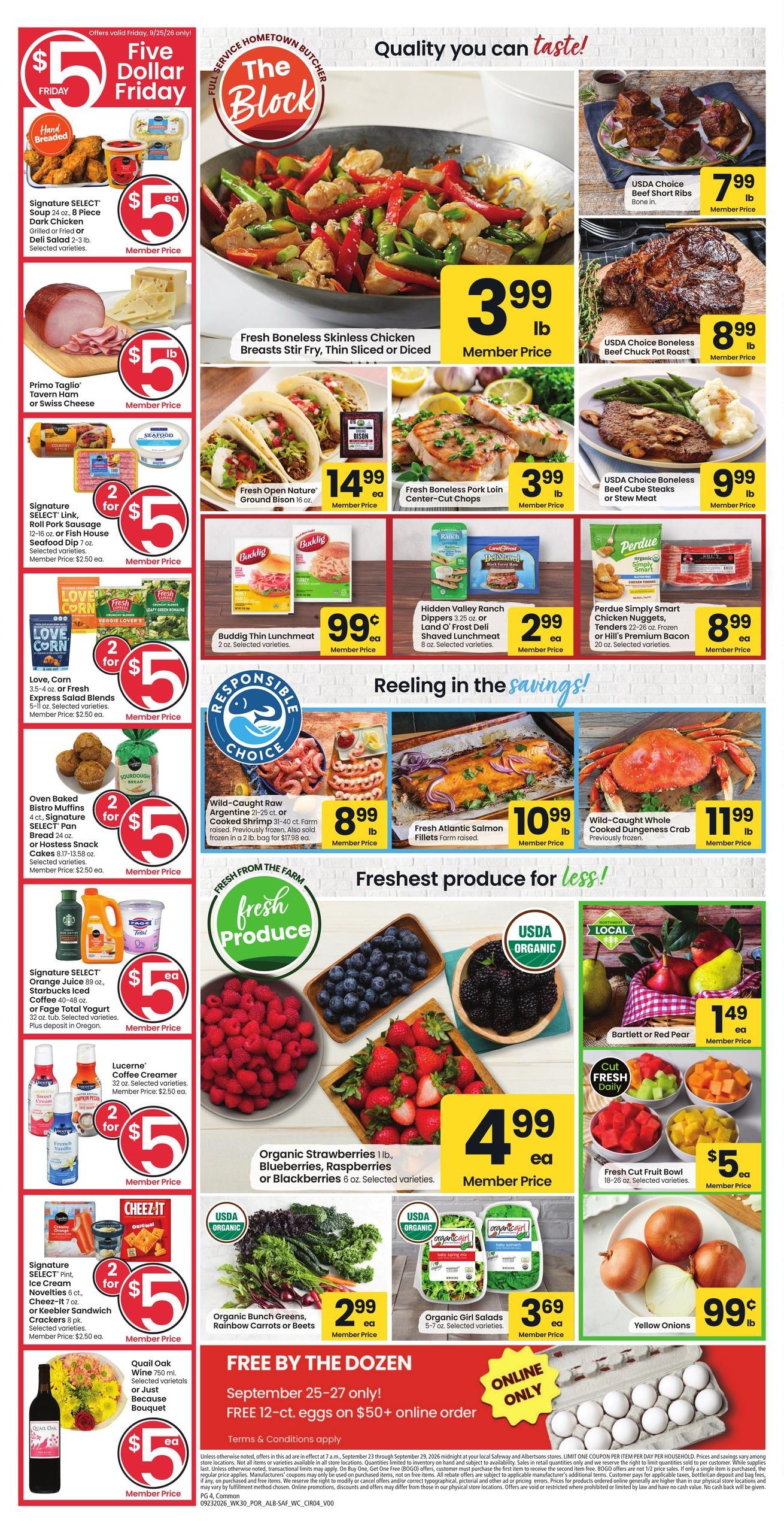 Albertsons (Beavercreek Area, OR) Weekly Ad September 23 - 29, 2026