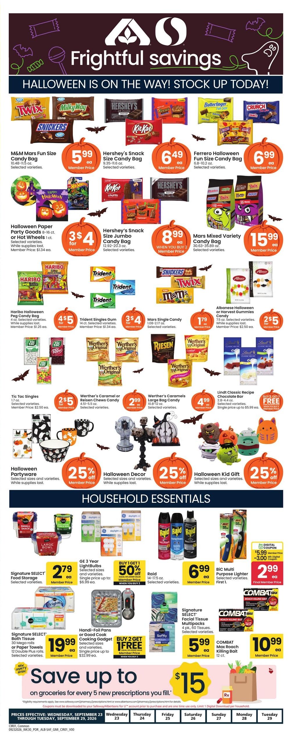 Albertsons (Beavercreek Area, OR) Weekly Ad September 23 - 29, 2026
