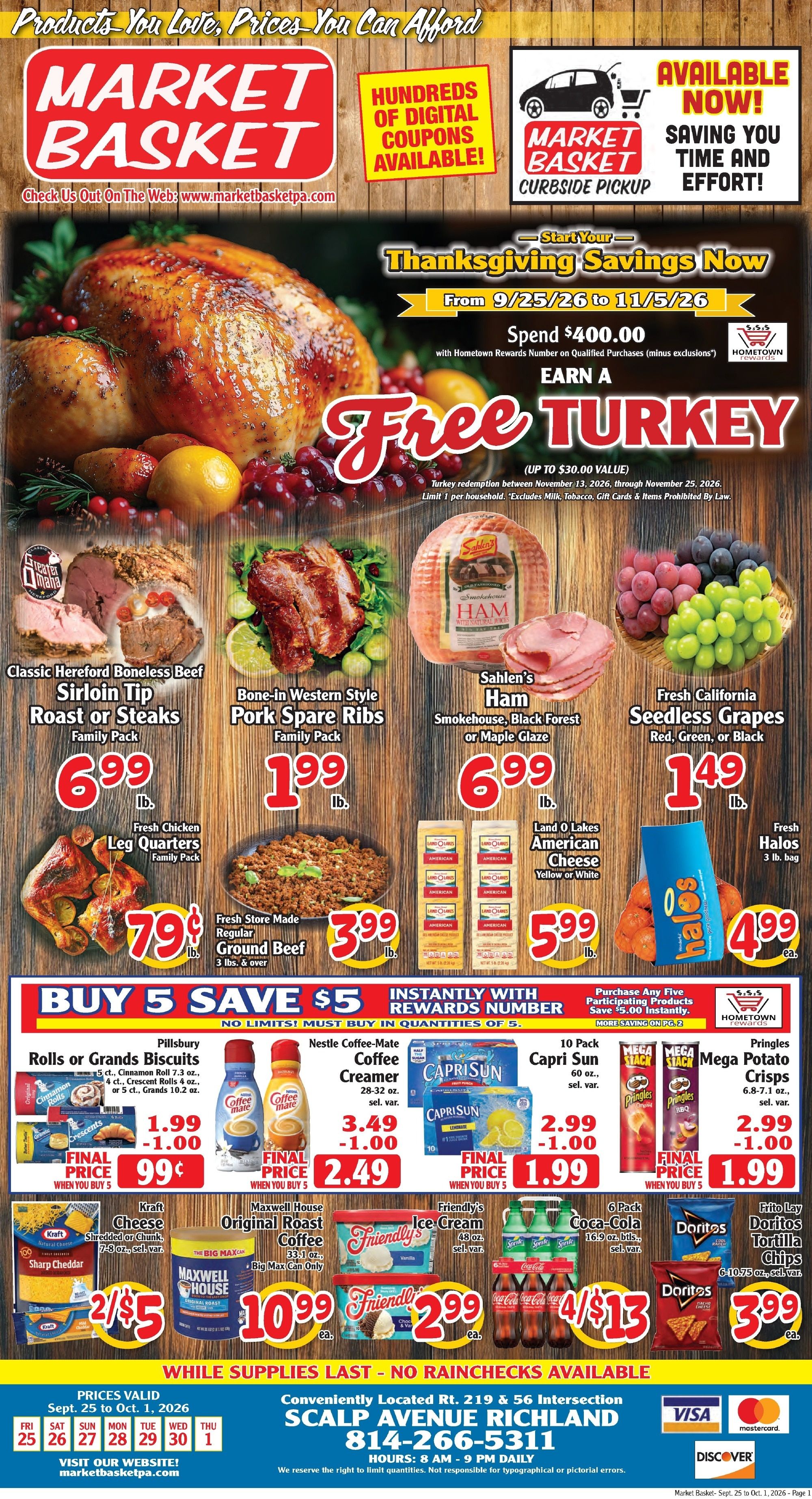 Market Basket Pennsylvania Weekly Ad September 25 - October 1, 2026