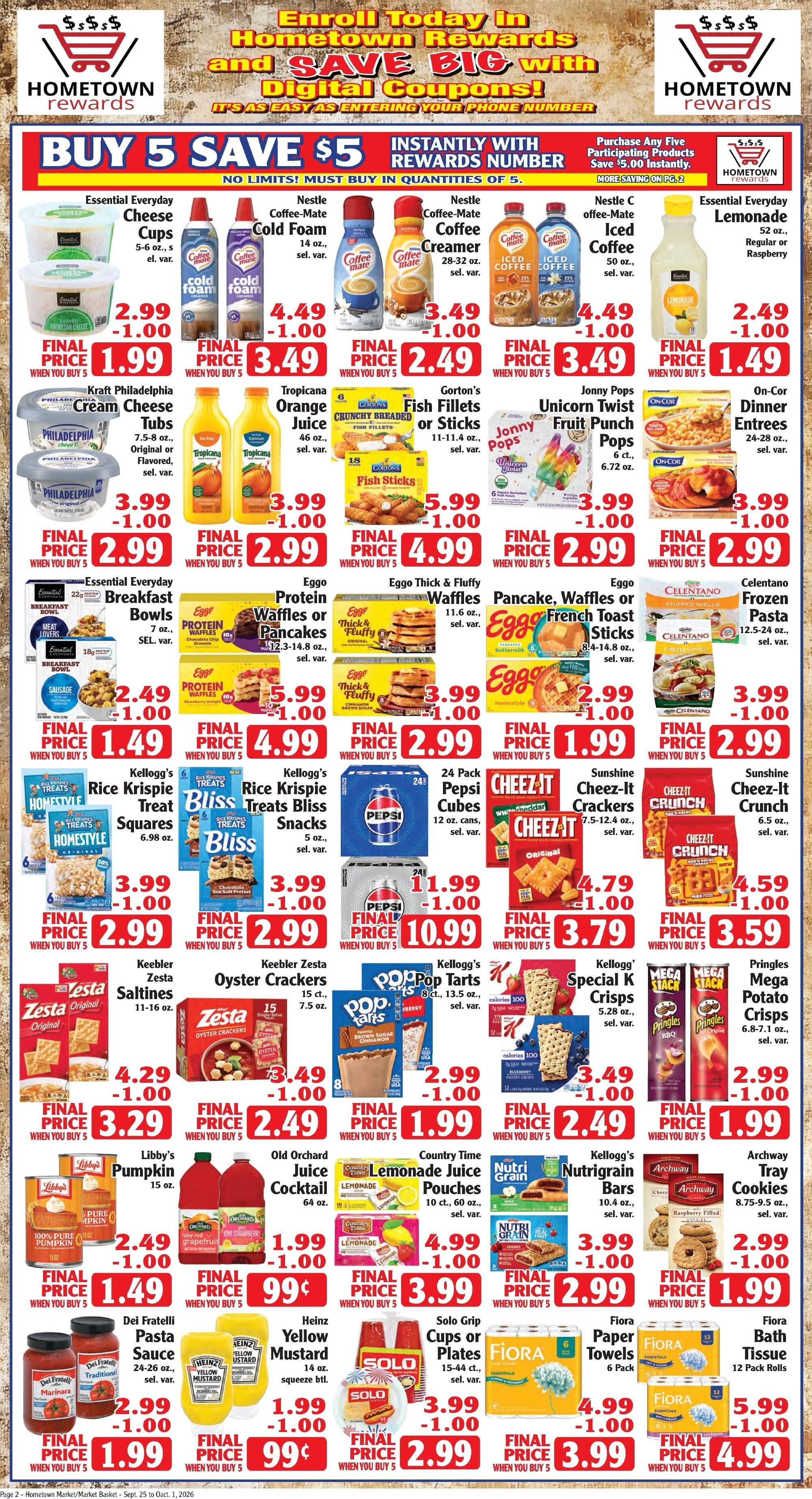 Market Basket Pennsylvania Weekly Ad September 25 - October 1, 2026
