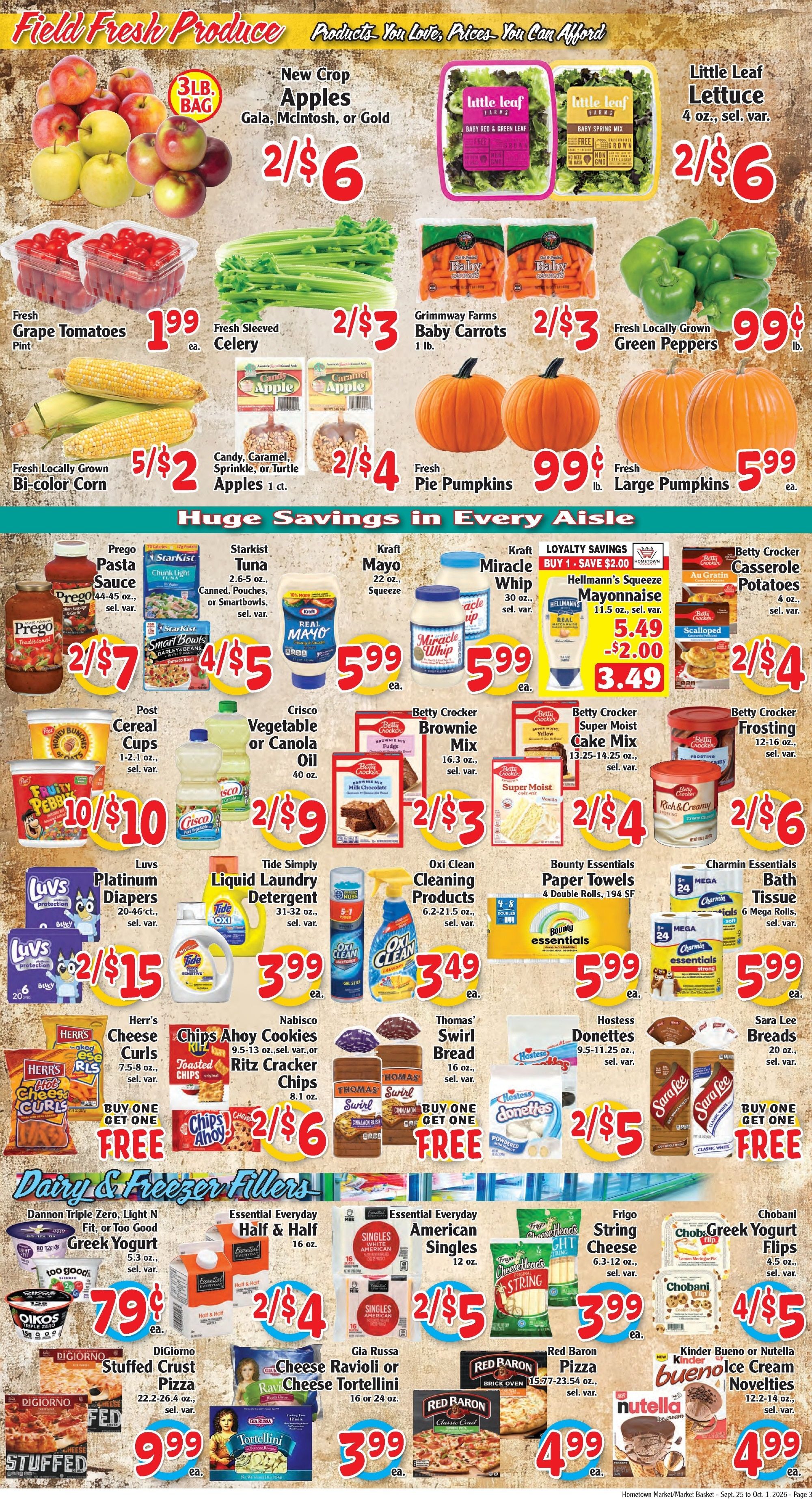 Market Basket Pennsylvania Weekly Ad September 25 - October 1, 2026