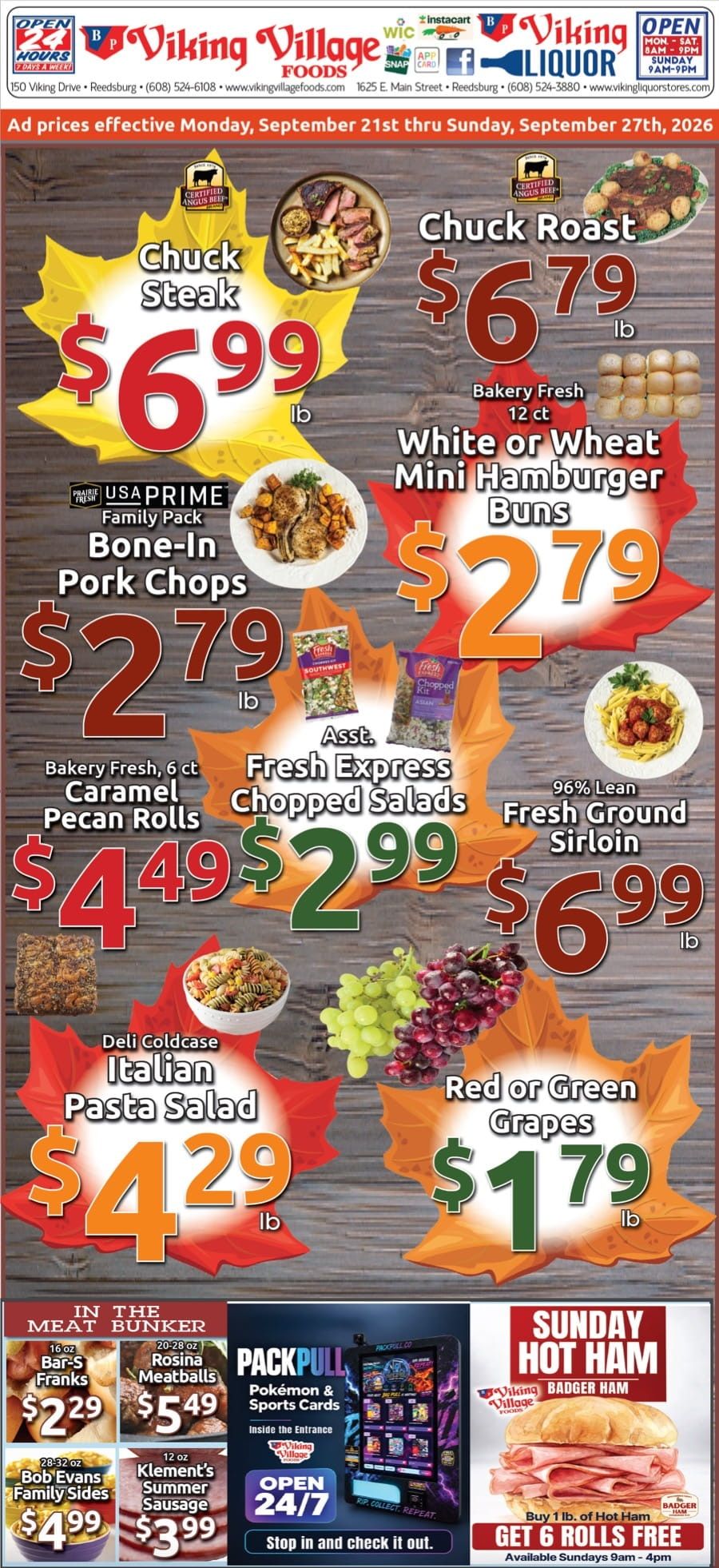 Viking Village Foods Weekly Ad September 21 - 27, 2026