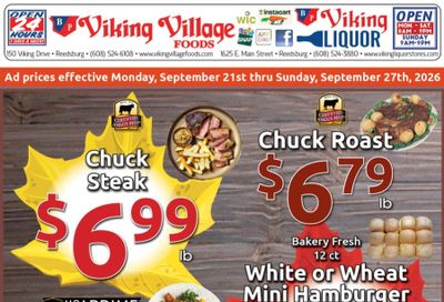 Viking Village Foods Weekly Ad September 21 - 27, 2026