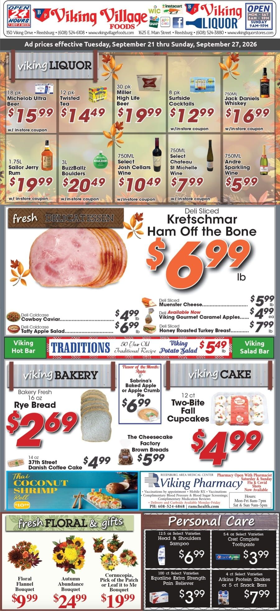 Viking Village Foods Weekly Ad September 21 - 27, 2026