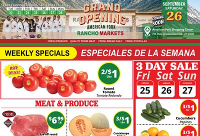 Rancho Markets Weekly Ad September 22 - 28, 2026