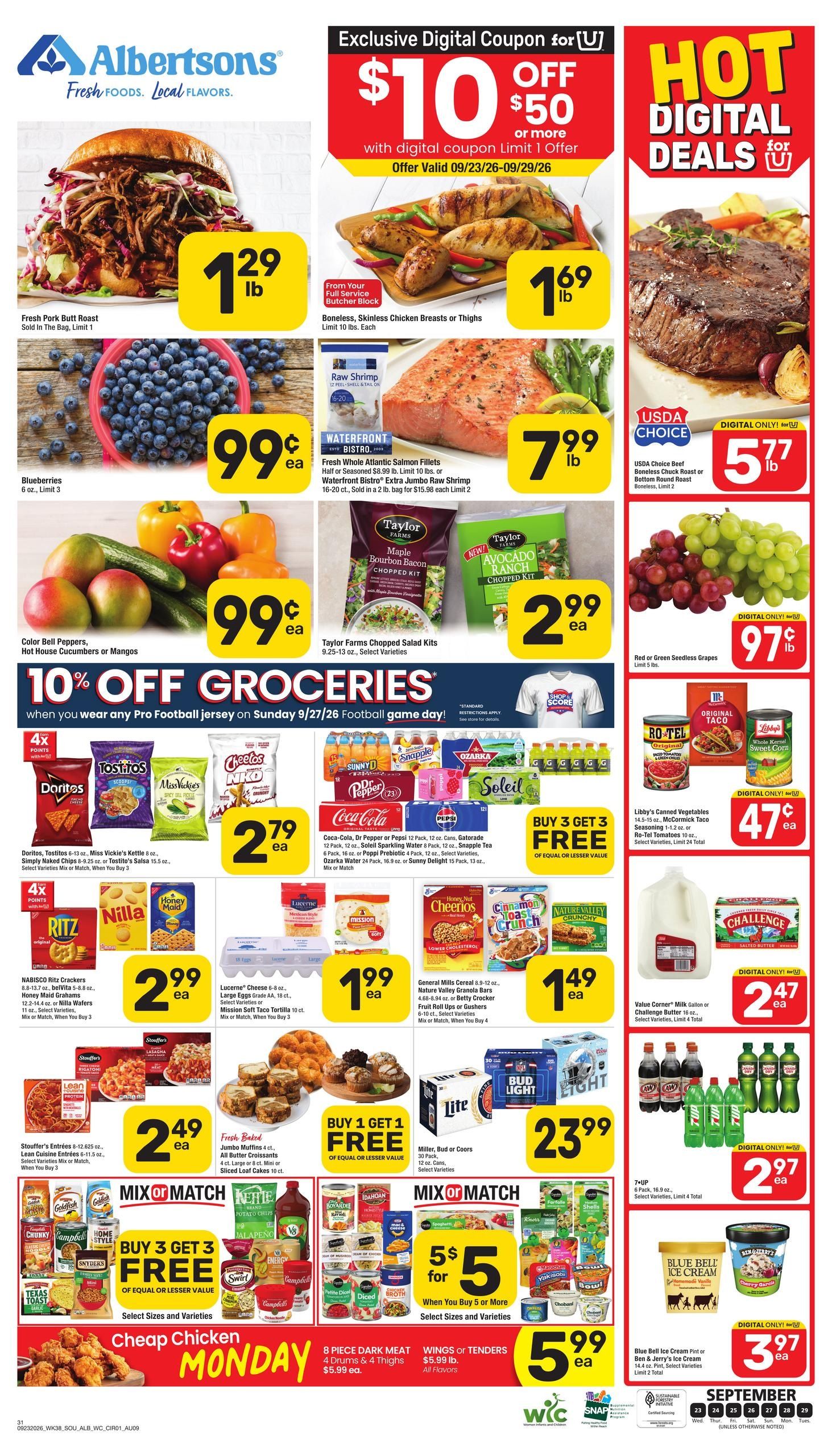 Albertsons (Ardmore Area, OK) Weekly Ad September 23 - 29, 2026