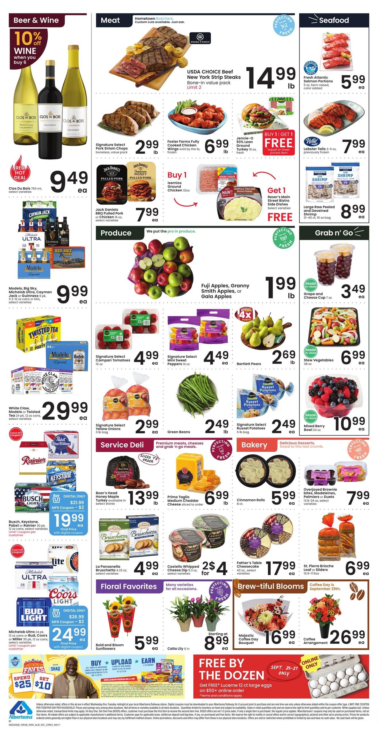 Albertsons (Billings Area, MT) Weekly Ad September 23 - 29, 2026