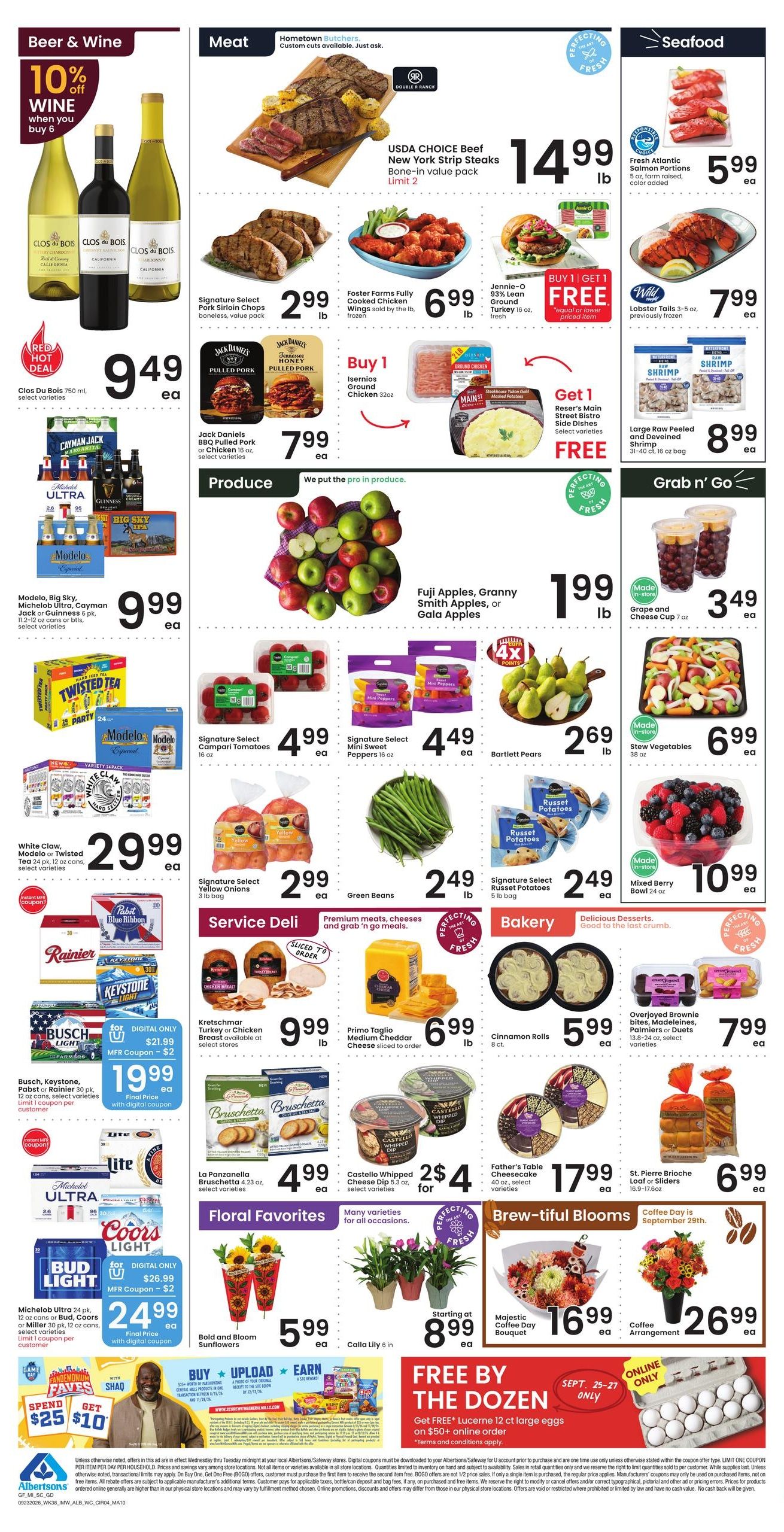 Albertsons (Browning Area, MT) Weekly Ad September 23 - 29, 2026