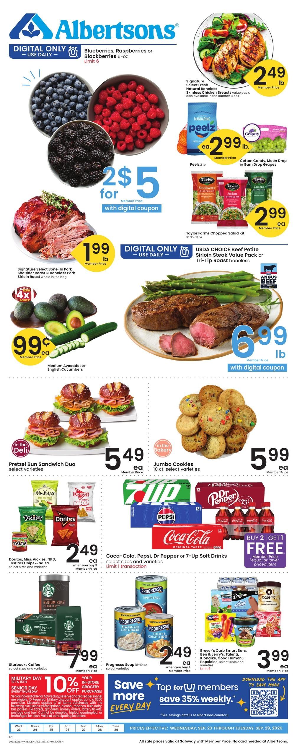 Albertsons (Buffalo Area, WY) Weekly Ad September 23 - 29, 2026