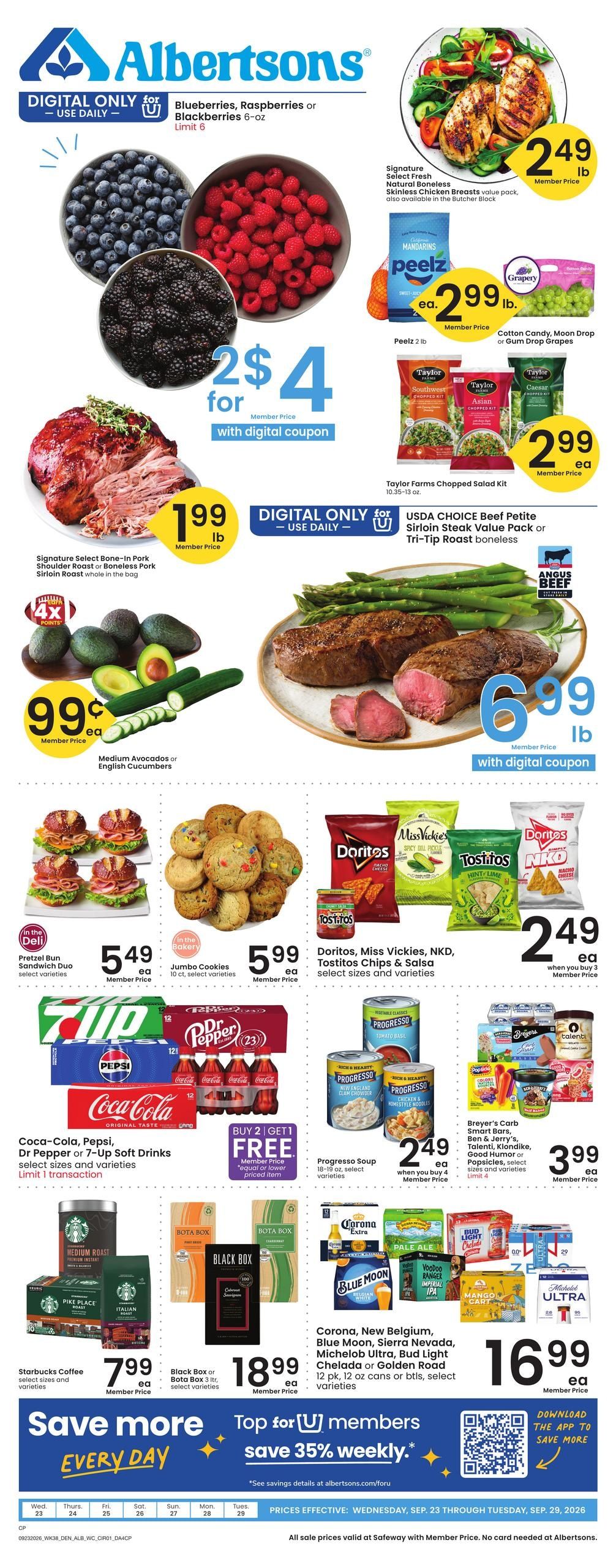 Albertsons (Casper Area, WY) Weekly Ad September 23 - 29, 2026