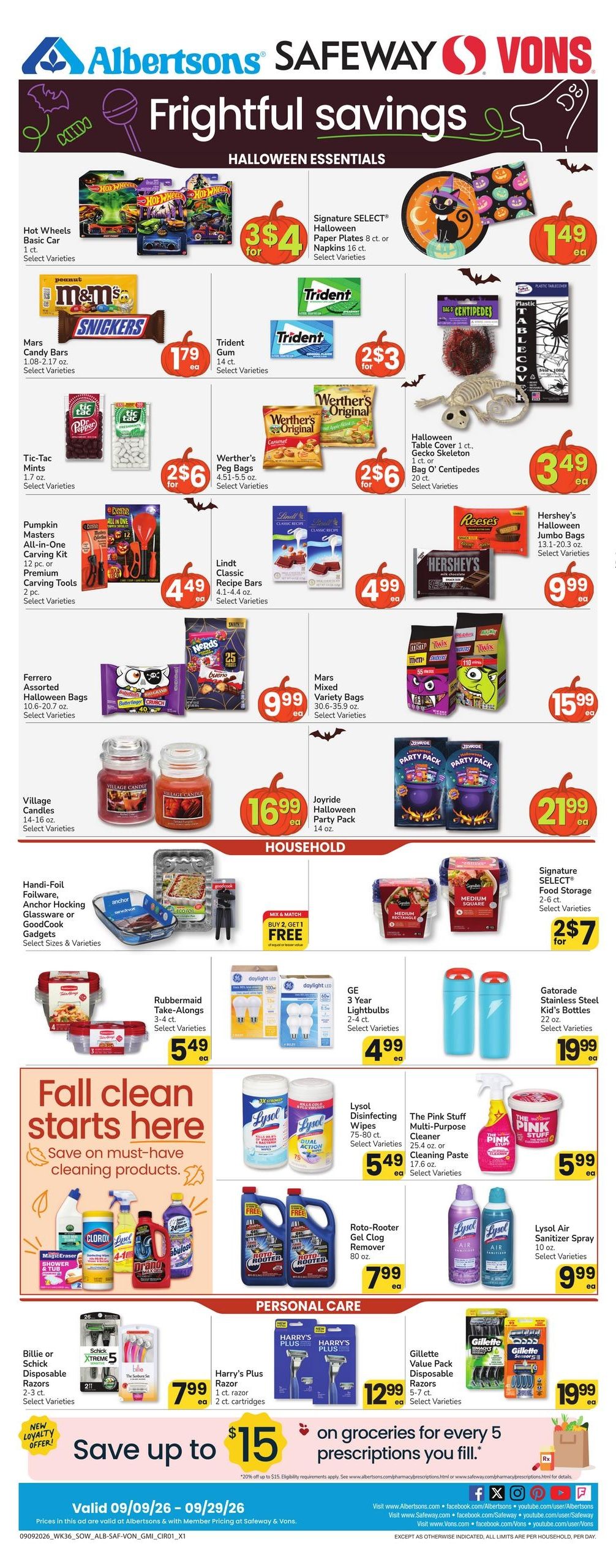 Albertsons (Crownpoint Area, NM) Weekly Ad September 23 - 29, 2026