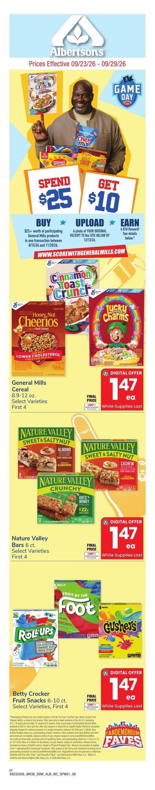Albertsons (El Paso Area, TX) Weekly Ad September 23 - 29, 2026