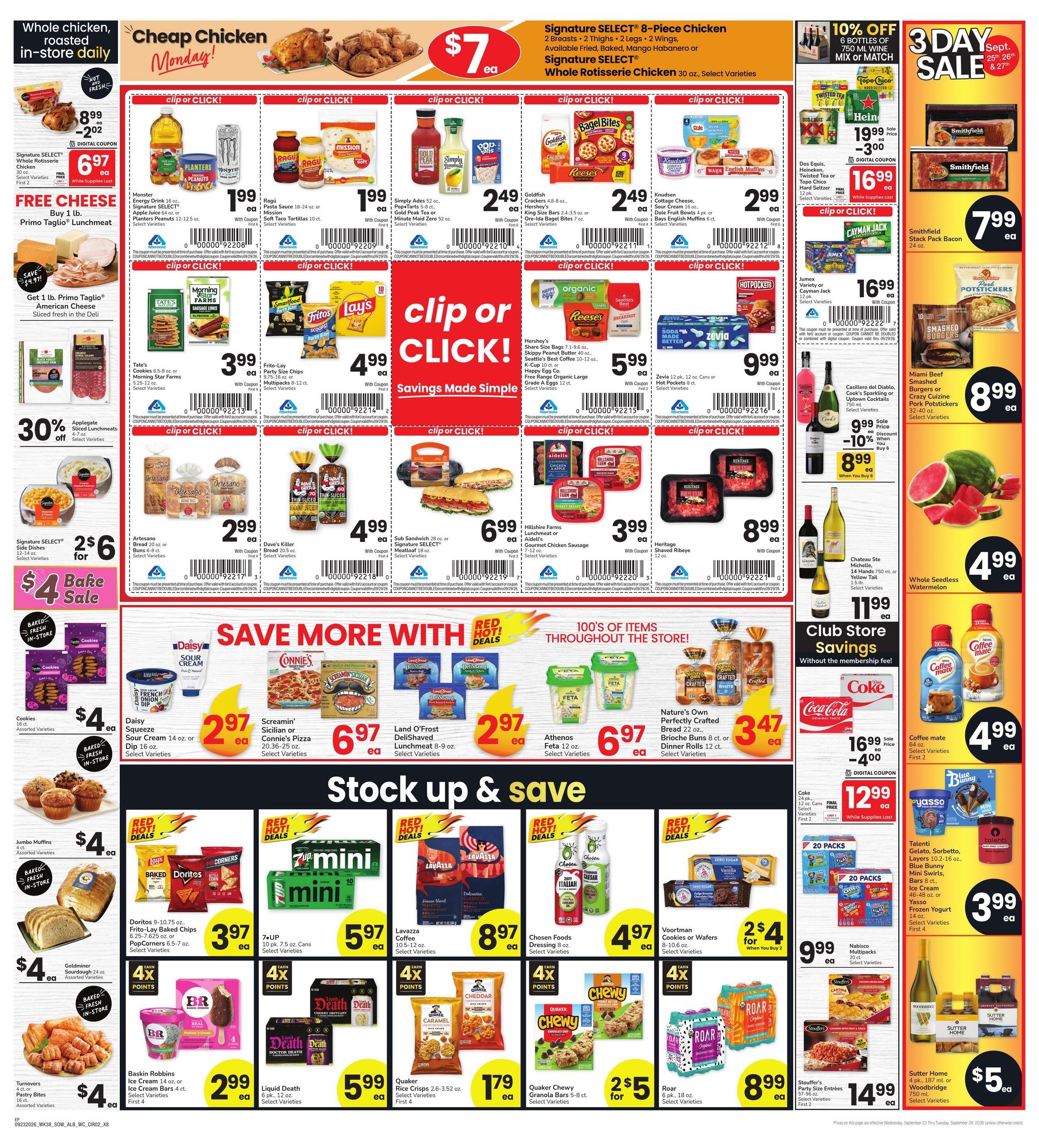 Albertsons (El Paso Area, TX) Weekly Ad September 23 - 29, 2026
