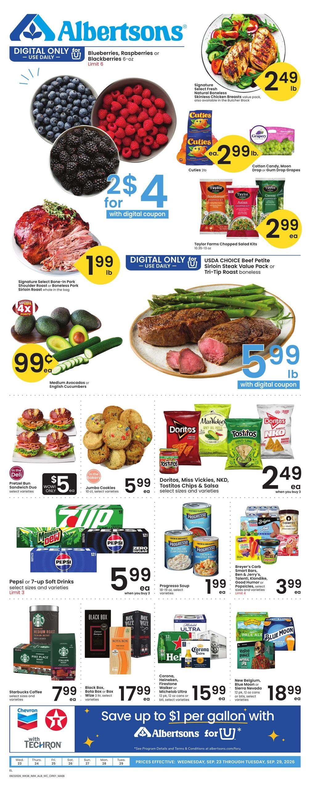 Albertsons (Elko Area, NV) Weekly Ad September 23 - 29, 2026