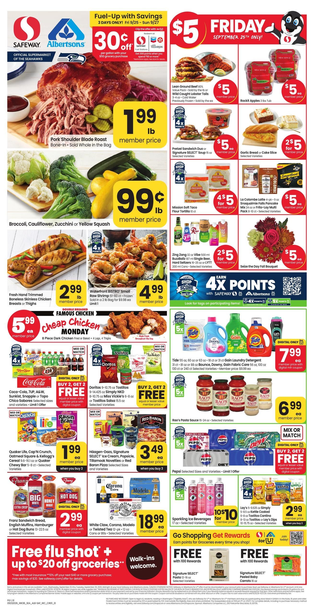 Albertsons (Everett Area, WA) Weekly Ad September 23 - 29, 2026