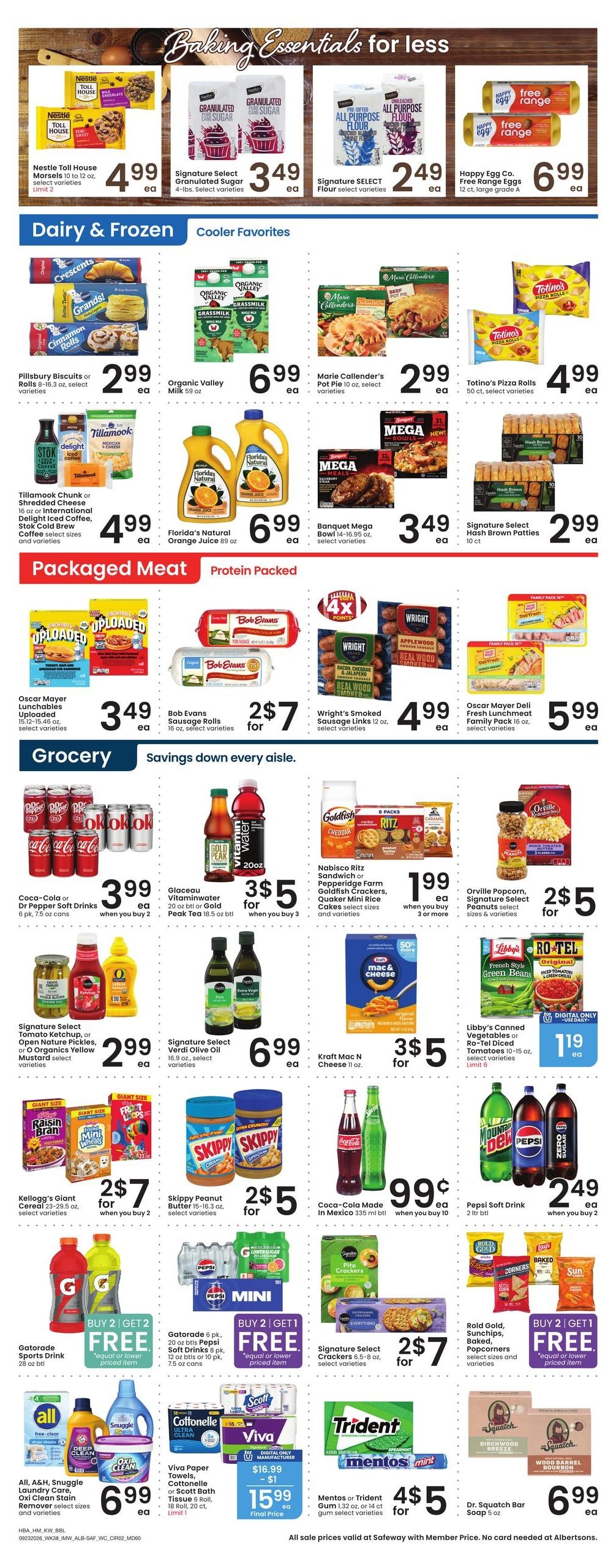 Albertsons (Hamilton Area, MT) Weekly Ad September 23 - 29, 2026