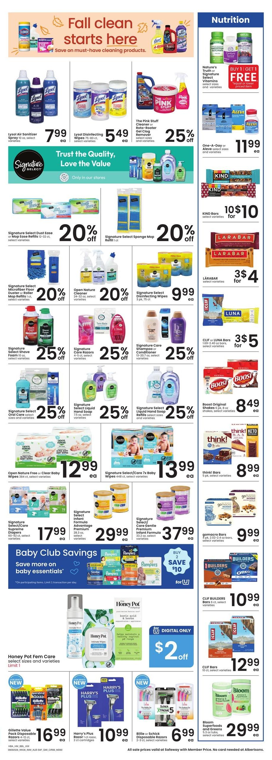 Albertsons (Hamilton Area, MT) Weekly Ad September 23 - 29, 2026