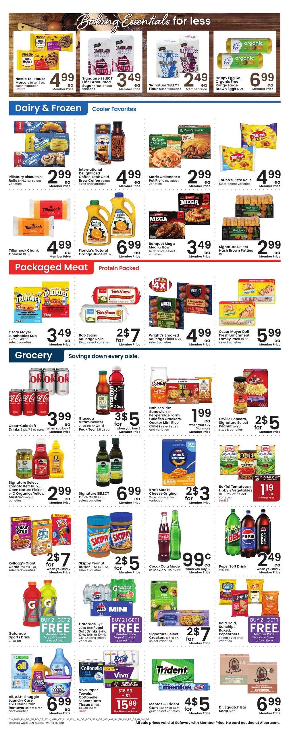 Albertsons Weekly Ad September 23 - 29, 2026
