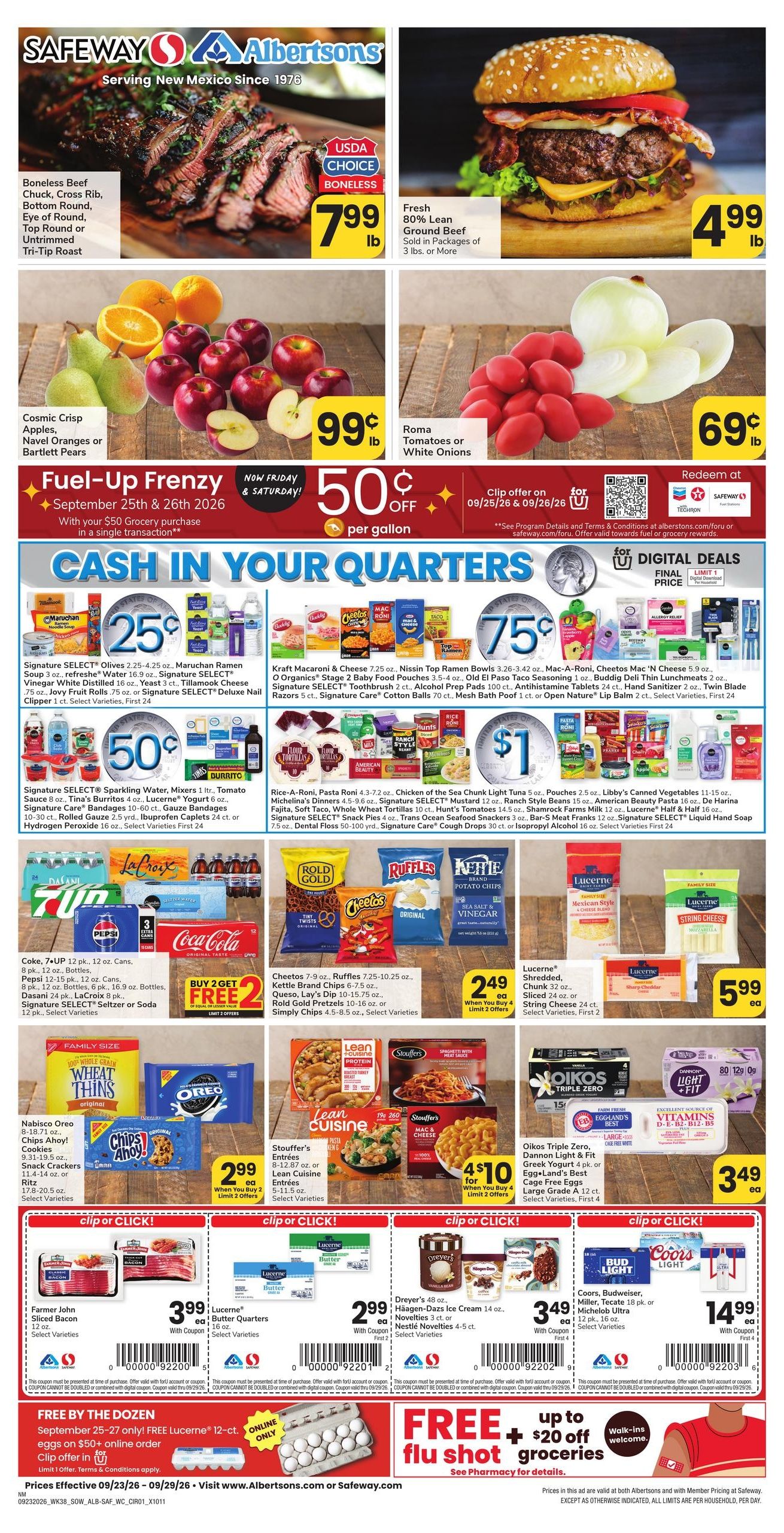 Albertsons (Las Cruces Area, NM) Weekly Ad September 23 - 29, 2026