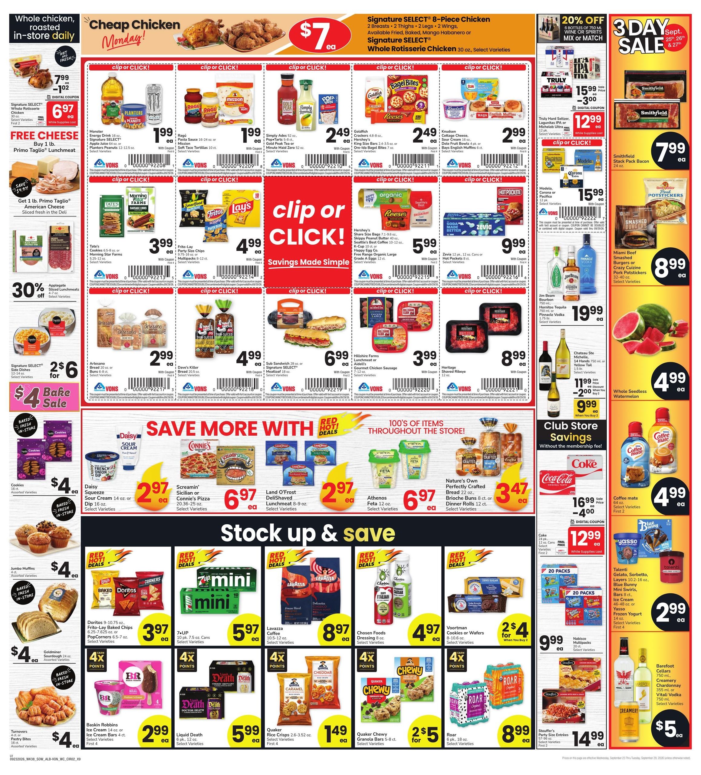 Albertsons (Las Vegas-North Las Vegas Area, NV) Weekly Ad September 23 - 29, 2026