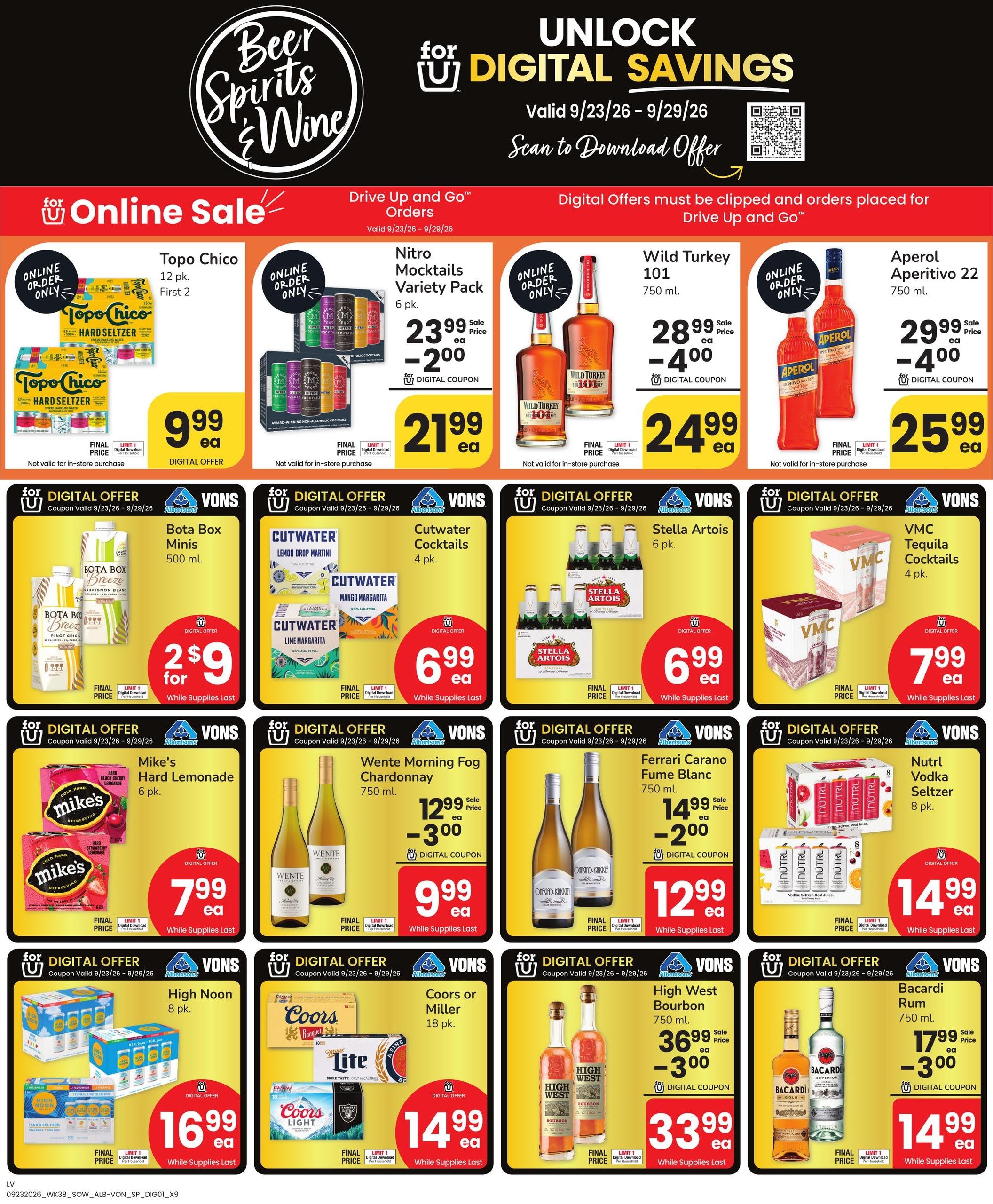 Albertsons (Las Vegas-North Las Vegas Area, NV) Weekly Ad September 23 - 29, 2026