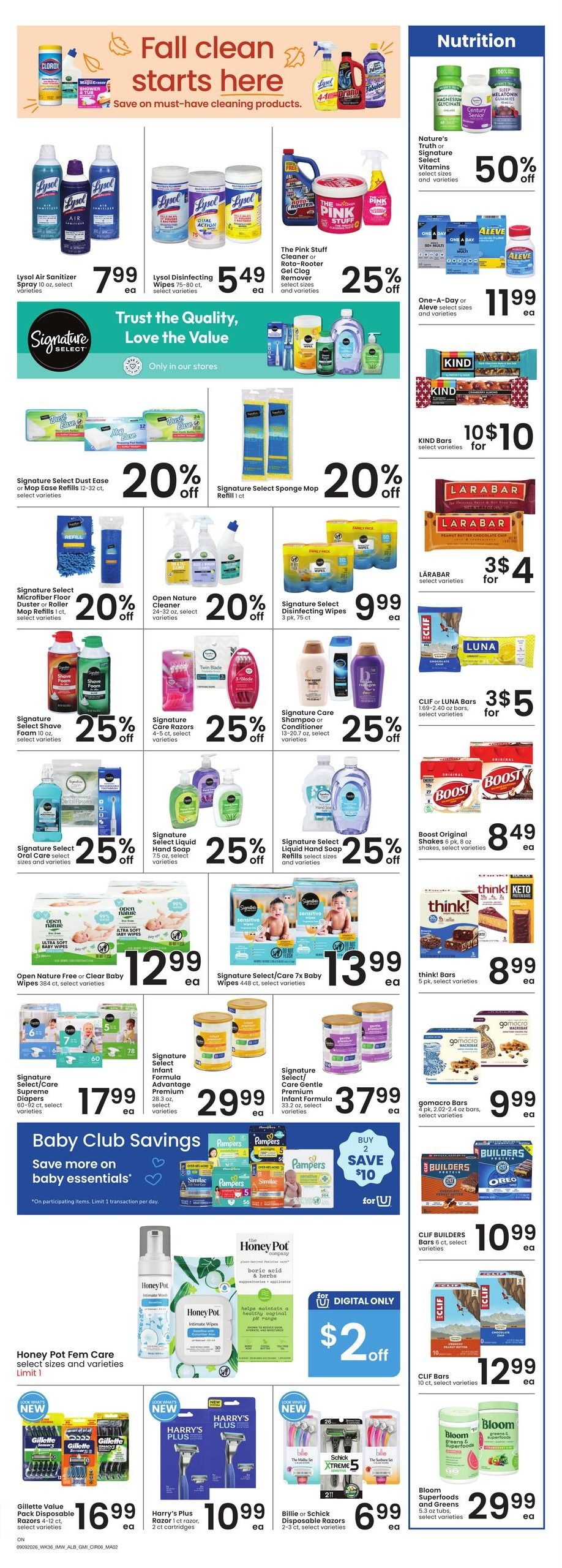 Albertsons (Ontario Area, OR) Weekly Ad September 23 - 29, 2026