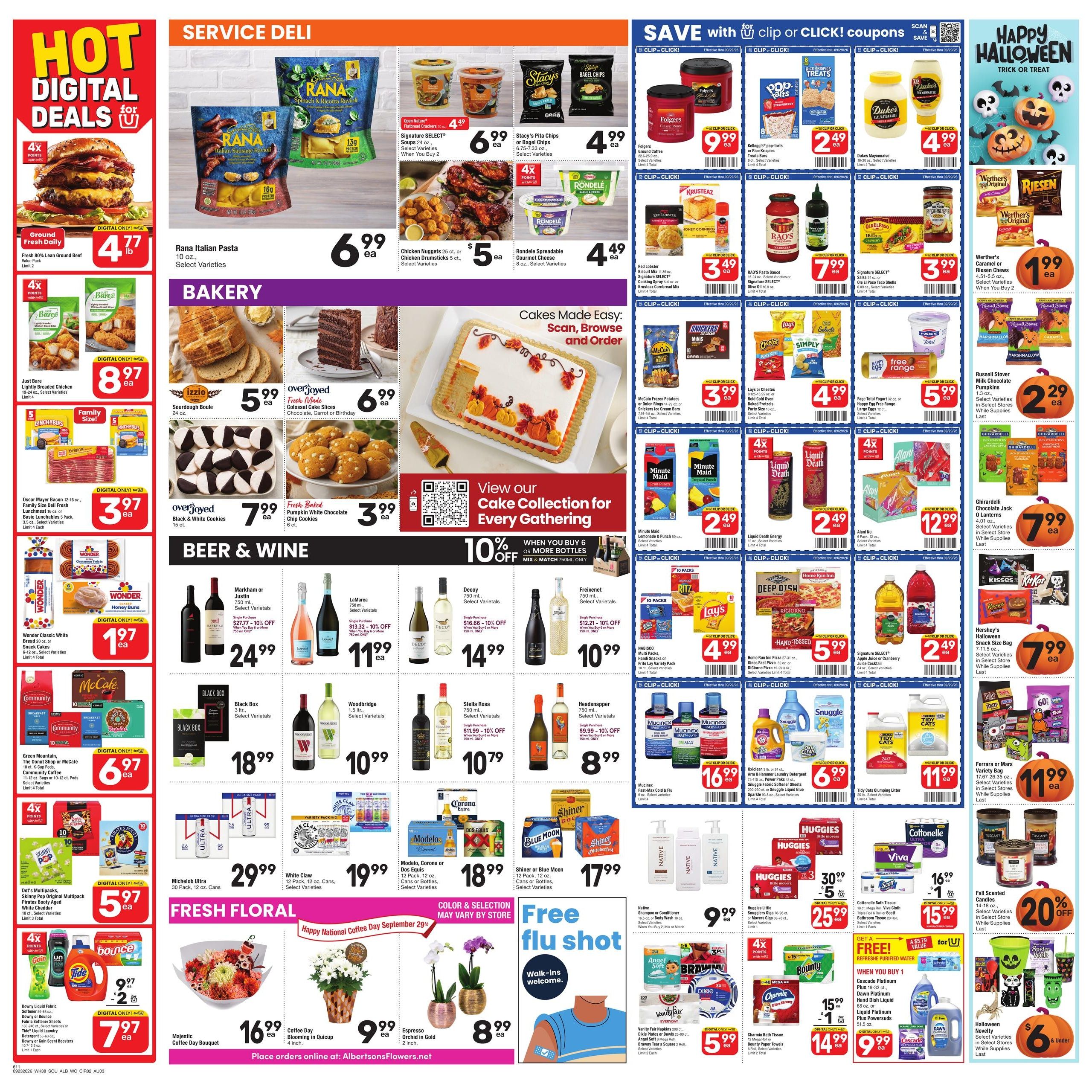 Albertsons (Texarkana Area, AR) Weekly Ad September 23 - 29, 2026