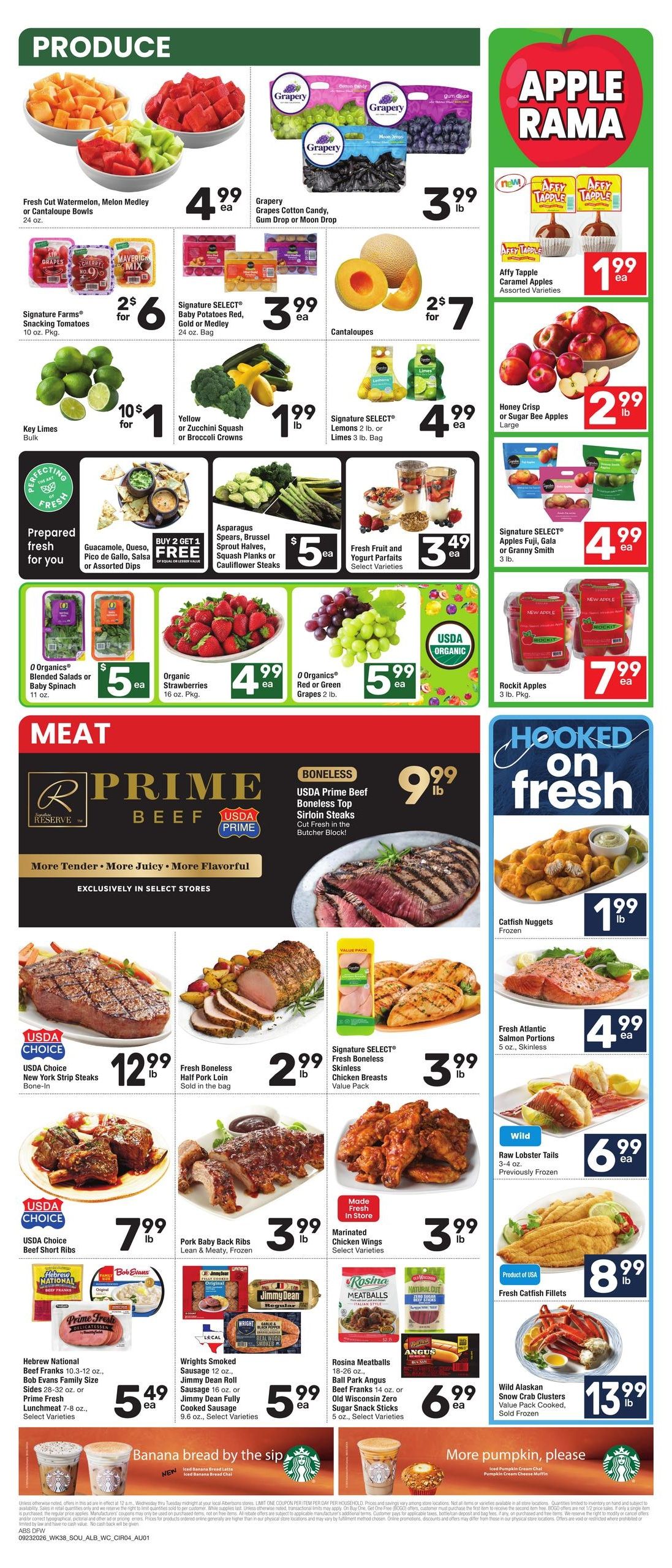 Albertsons (Texarkana Area, AR) Weekly Ad September 23 - 29, 2026