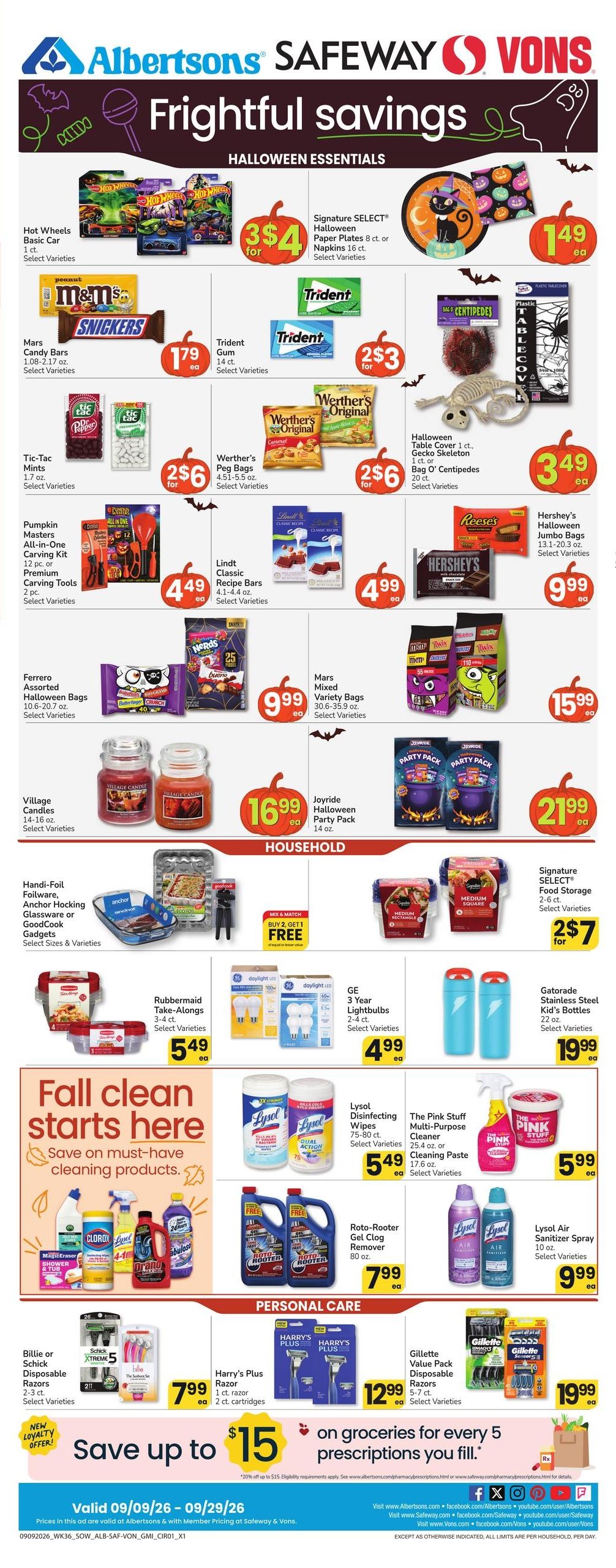 Albertsons (Tucson Area, AZ) Weekly Ad September 23 - 29, 2026