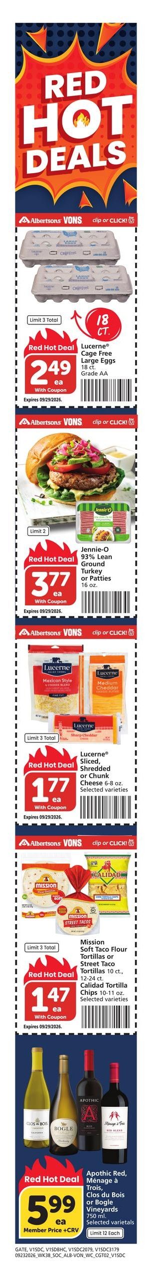 Albertsons Weekly Ad September 23 - 29, 2026