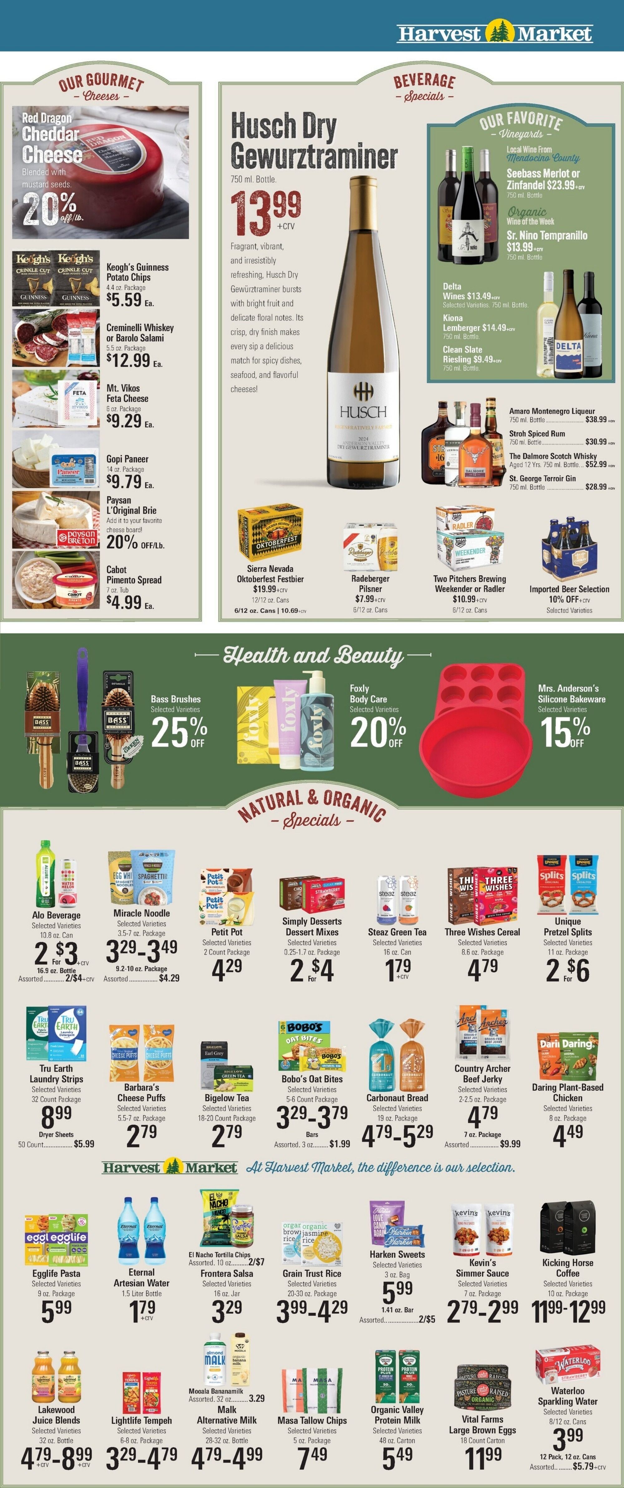Harvest Market Fort Bragg Weekly Ad September 22 - 29, 2026