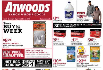 Atwoods Weekly Ad September 22 - October 4, 2026