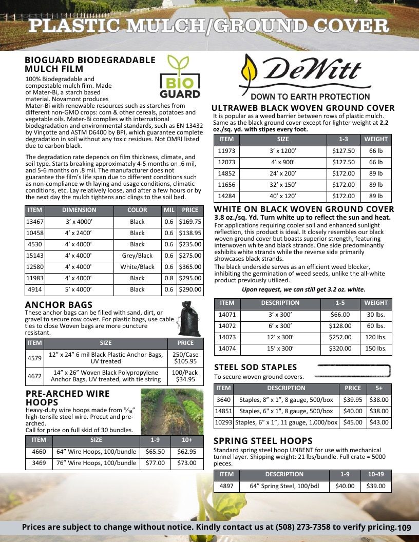 Progressive Grower Agricultural Supply Catalog Weekly Ad January 1 - December 31, 2026
