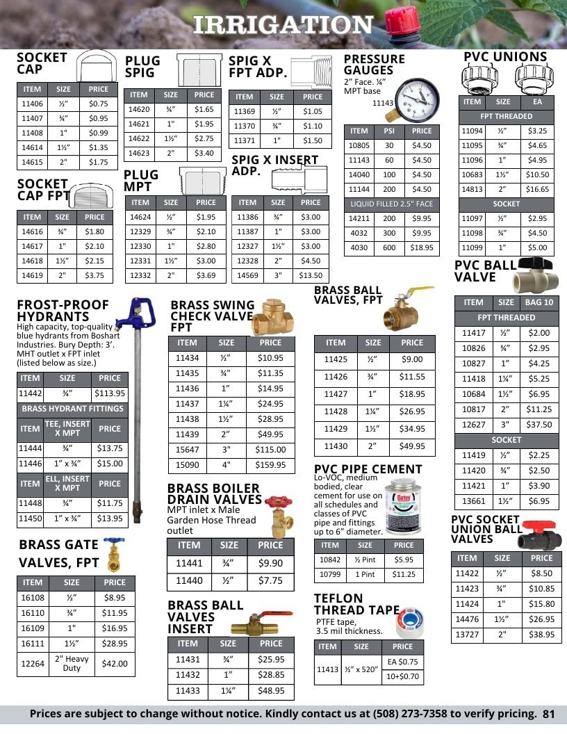 Progressive Grower Agricultural Supply Catalog Weekly Ad January 1 - December 31, 2026