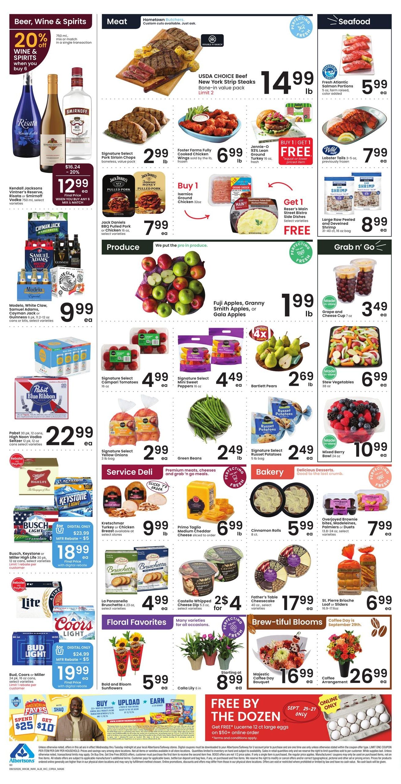 Albertsons (Williston Area, ND) Weekly Ad September 23 - 29, 2026