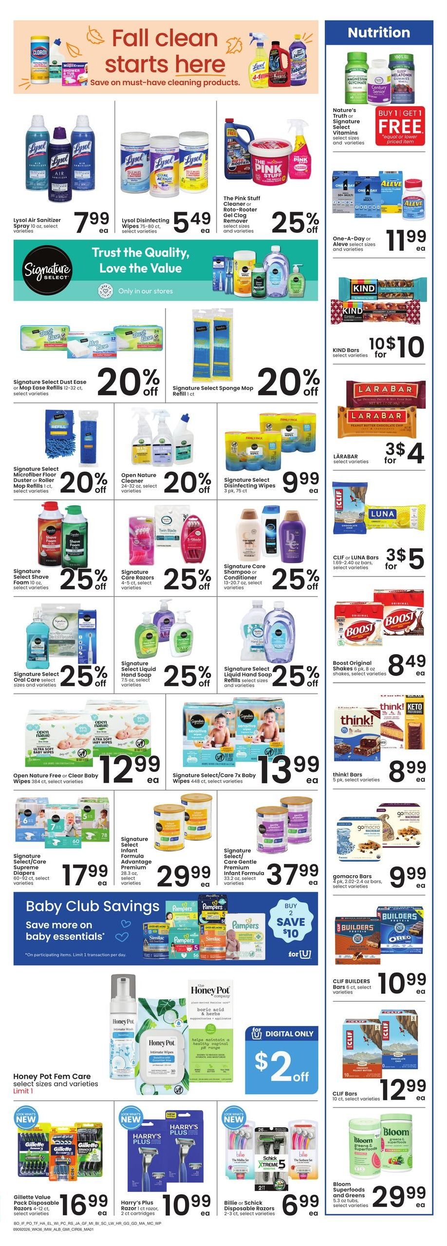 Albertsons (Williston Area, ND) Weekly Ad September 23 - 29, 2026
