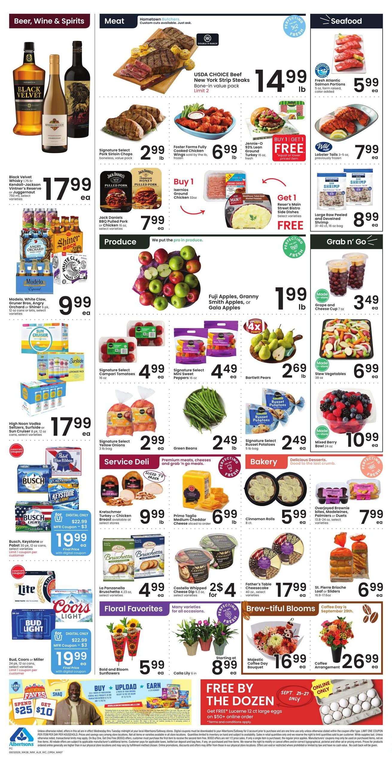 Albertsons (Burlington Area, WY) Weekly Ad September 23 - 29, 2026