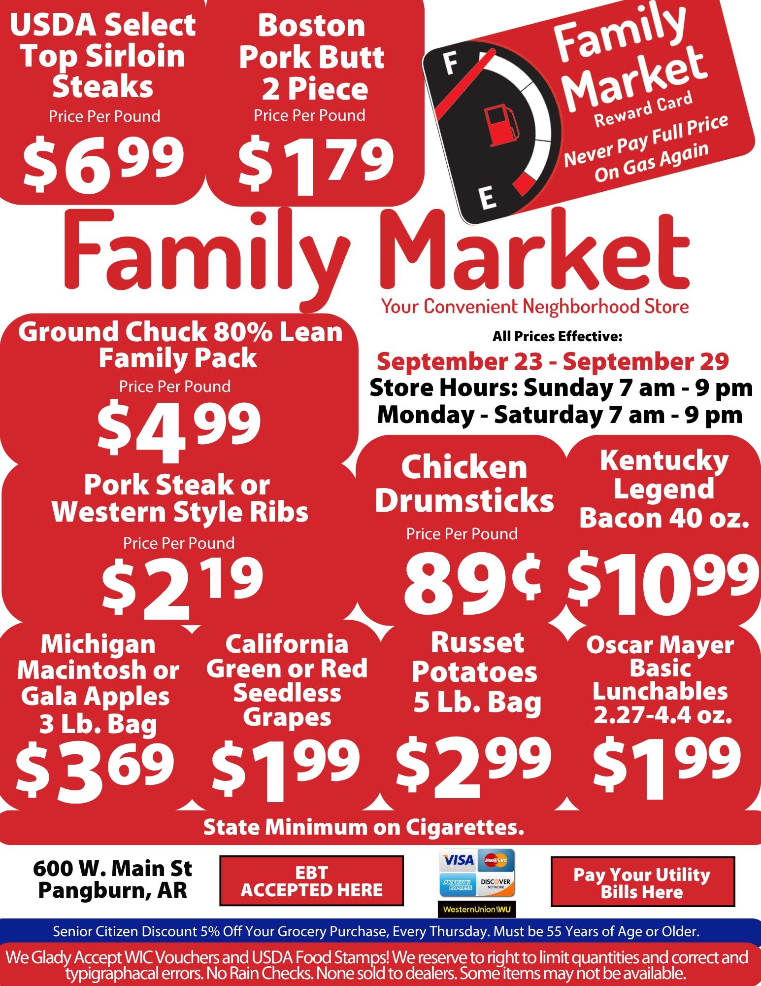 Family Market (Pangburn, AR) Weekly Ad September 23 - 29, 2026