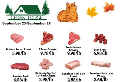 Cedar Lodge Market Weekly Ad September 23 - 29, 2026