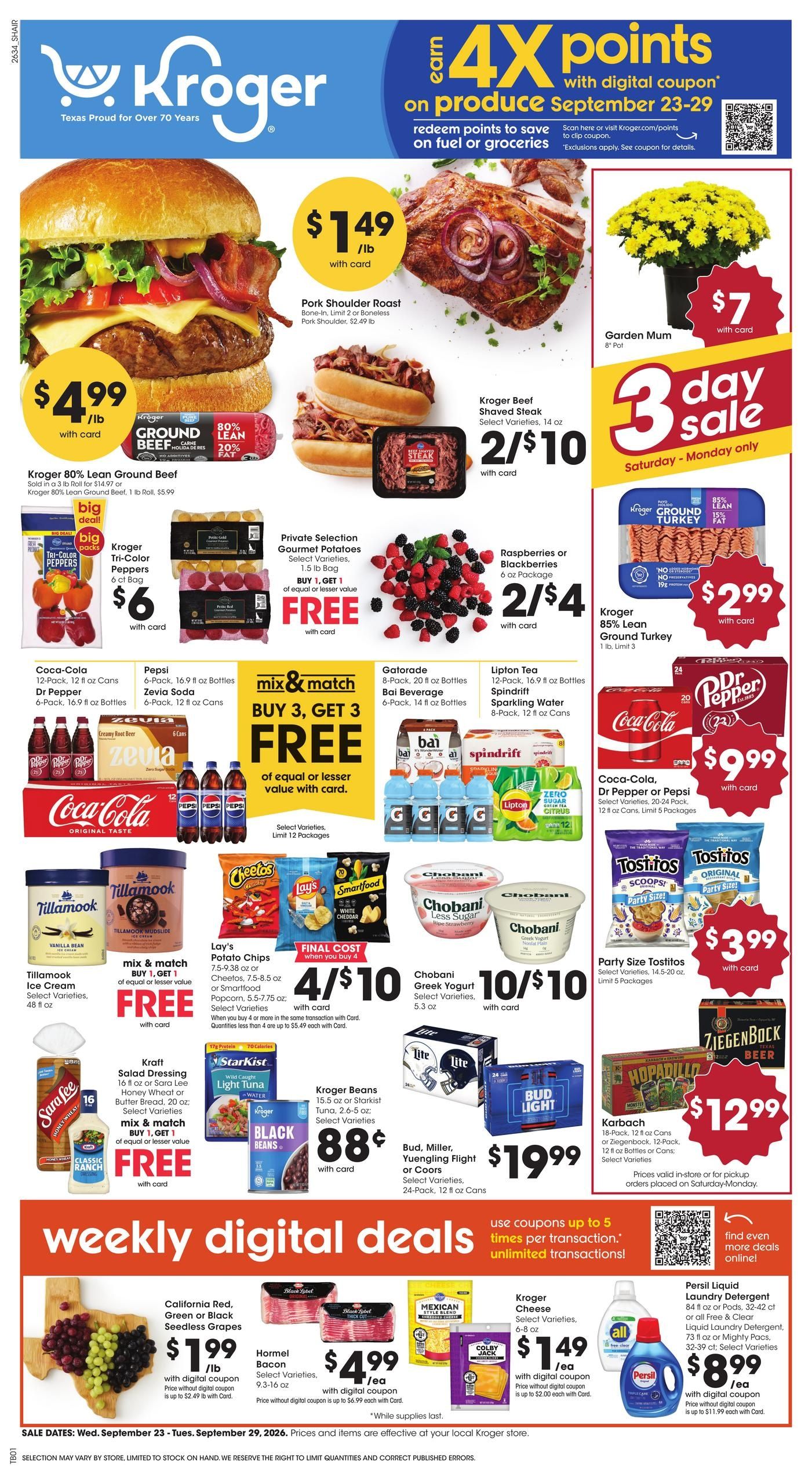 Kroger Weekly Ad September 23 - 29, 2026